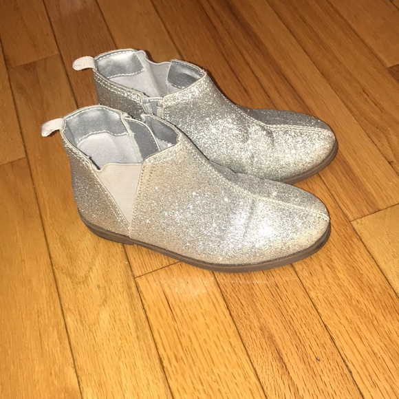 silver booties size 11